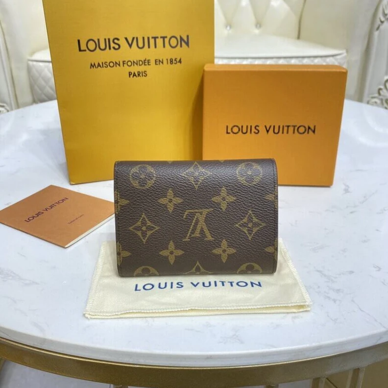 Replica bags 6 card sl Louis Vuitton Monogram Canvas Victorine Wallet