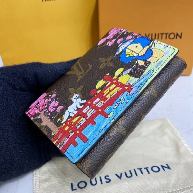 Replica bags 6 card sl Louis Vuitton Monogram Canvas Victorine Wallet