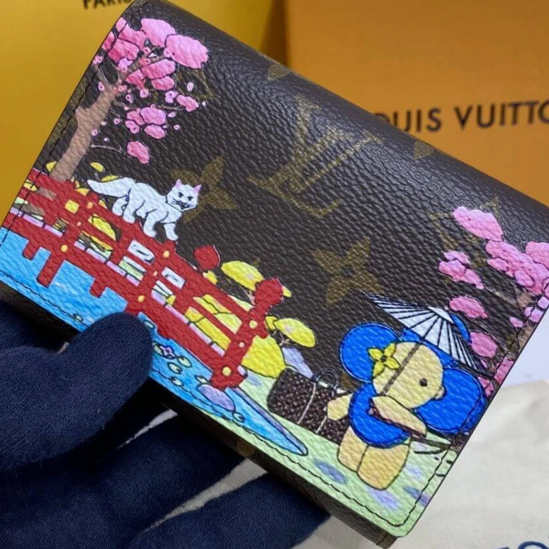 Replica bags 6 card sl Louis Vuitton Monogram Canvas Victorine Wallet