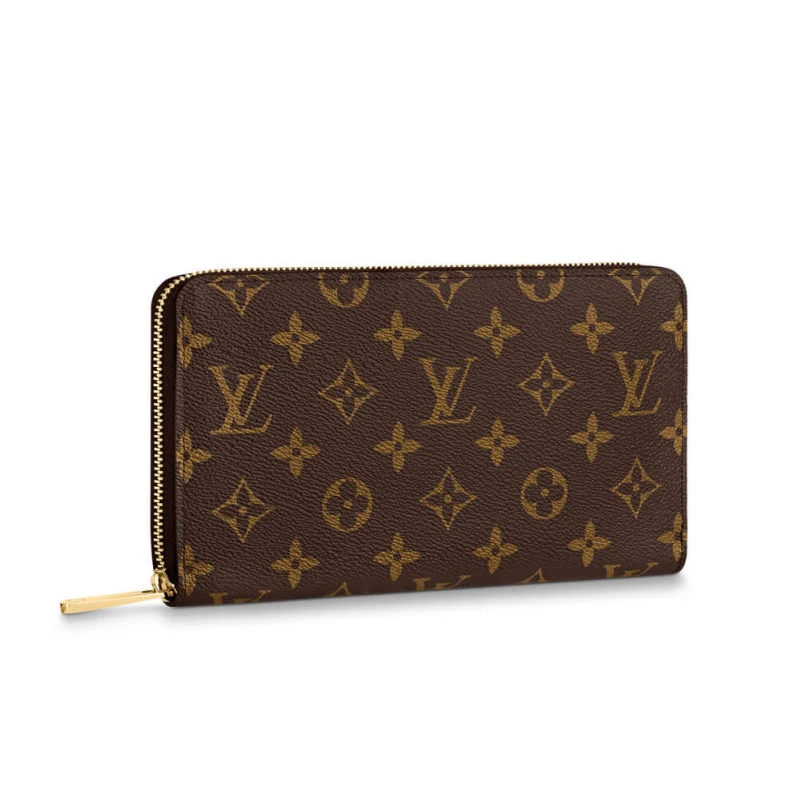 1 zipped Louis Vuitton Monogram Canvas Zippy Organizer Wallet
