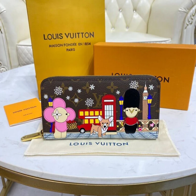 Lv belts replica Zip closu Louis Vuitton Monogram Canvas Zippy Wallet