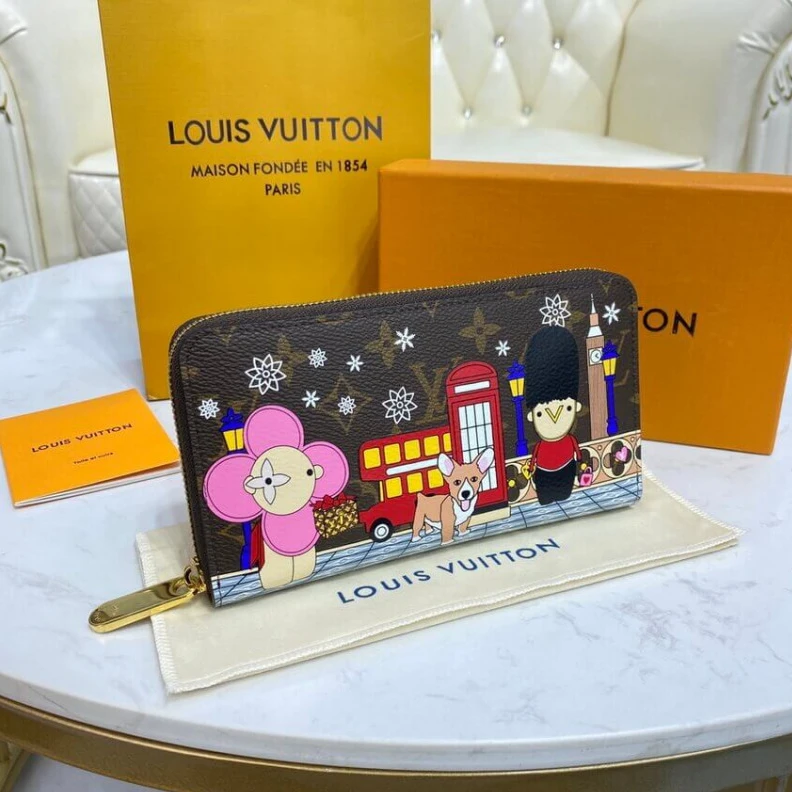 Lv belts replica Zip closu Louis Vuitton Monogram Canvas Zippy Wallet