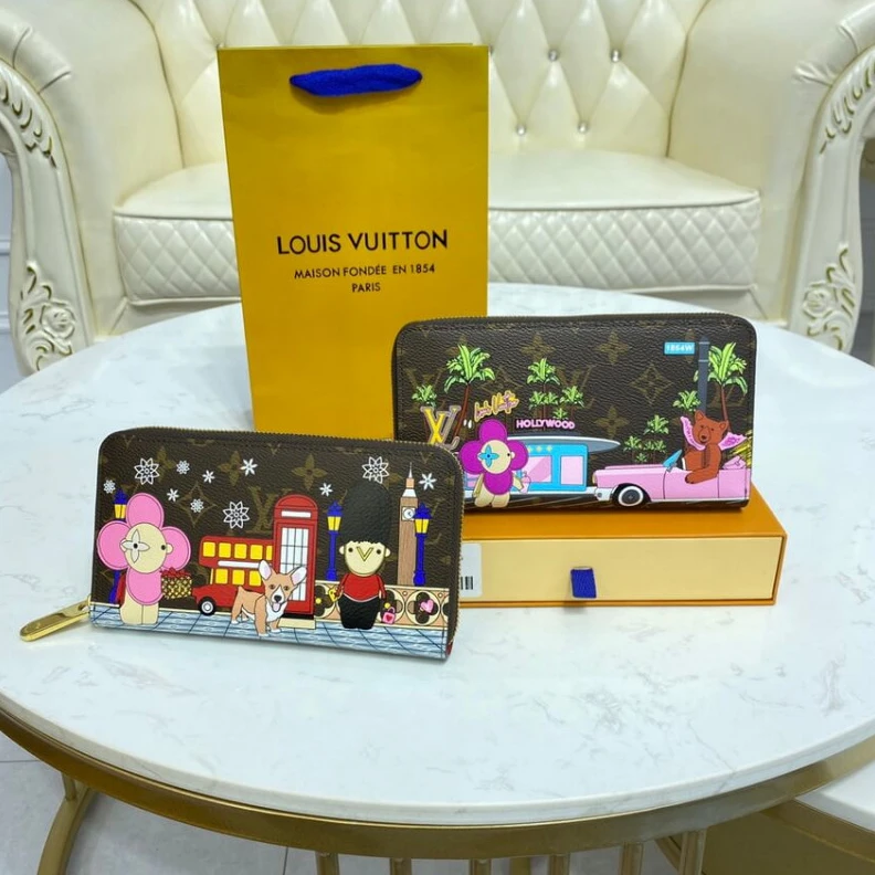 Lv belts replica Zip closu Louis Vuitton Monogram Canvas Zippy Wallet