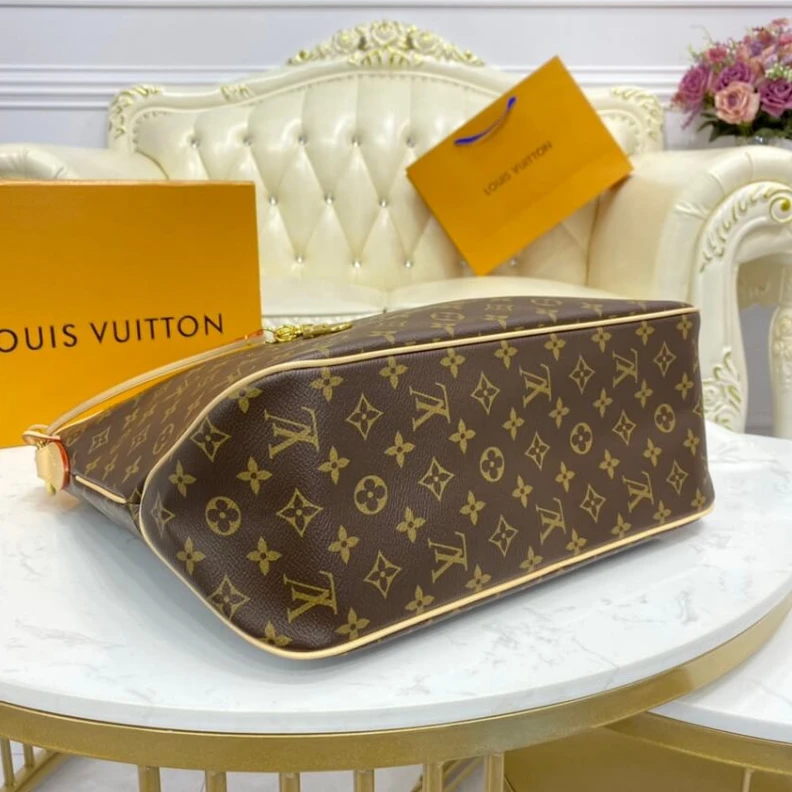 Top lv 1 interio LV Monogram Delightful MM Beige
