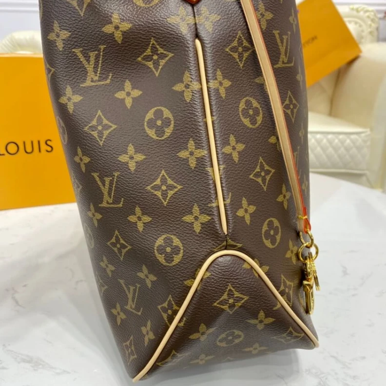 Top lv 1 interio LV Monogram Delightful MM Beige