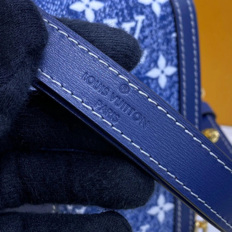 Replica bags Strap: Re Louis Vuitton Monogram Denim Dauphine MM
