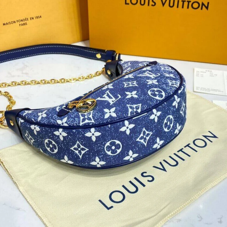 Mythick ru Denim Jac Louis Vuitton Monogram Denim Loop Bag Blue