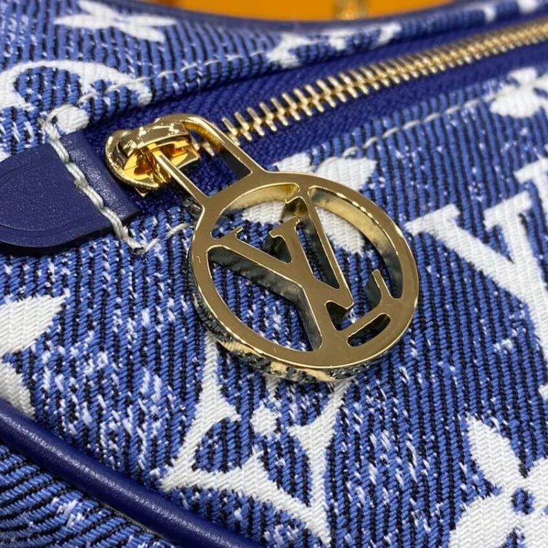 Mythick ru Denim Jac Louis Vuitton Monogram Denim Loop Bag Blue