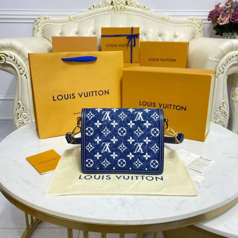 Replica bags lv In the in Louis Vuitton Monogram Denim Mini Dauphine