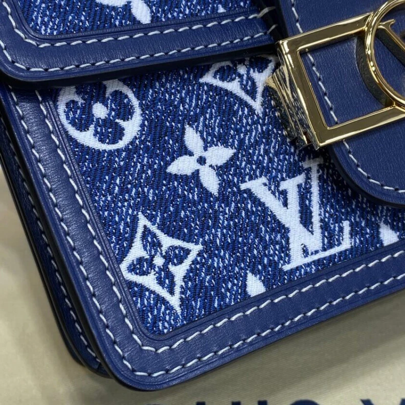 Replica bags lv In the in Louis Vuitton Monogram Denim Mini Dauphine