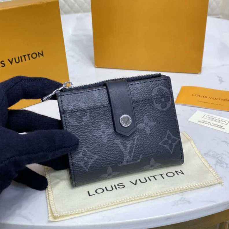 Cowhidele Louis Vuitton Monogram Eclipse Canvas Multiple Card Holder