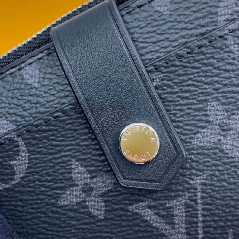 Top lv Cowhidele Louis Vuitton Monogram Eclipse Canvas Multiple Card Holder