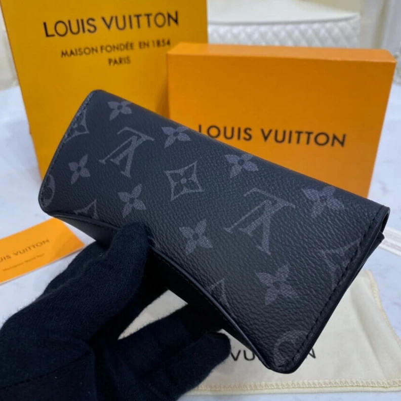 Mythick The Woody Louis Vuitton Monogram Eclipse Canvas Woody Glasses Case
