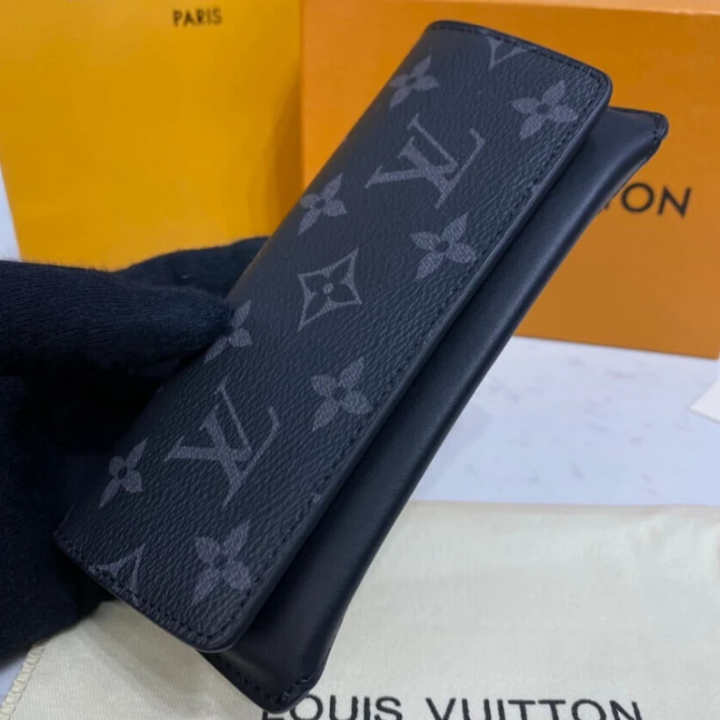 Mythick The Woody Louis Vuitton Monogram Eclipse Canvas Woody Glasses Case