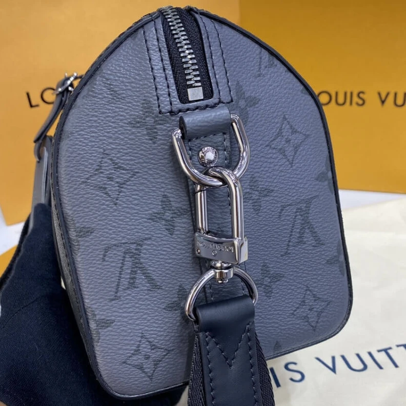 Top lv The Keepal Louis Vuitton Monogram Eclipse City Keepall