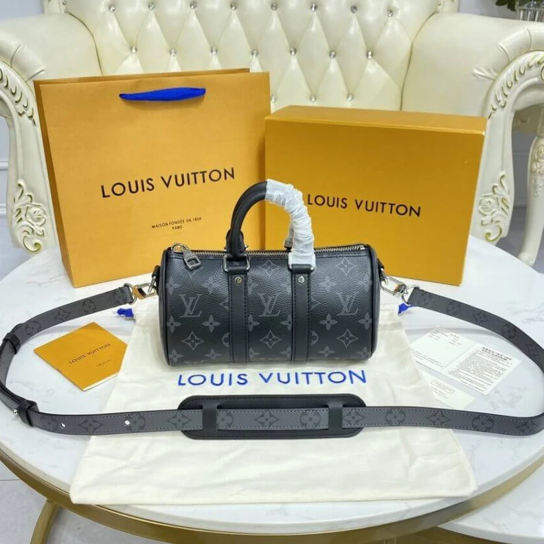 Louis Vuitton Monogram Eclipse Keepall XS