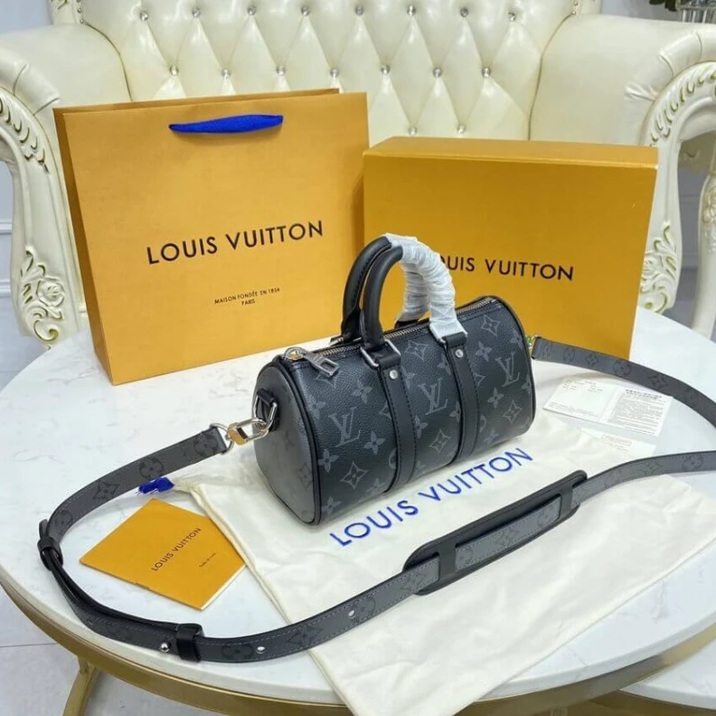 Replica bags Louis Vuitton Monogram Eclipse Keepall XS