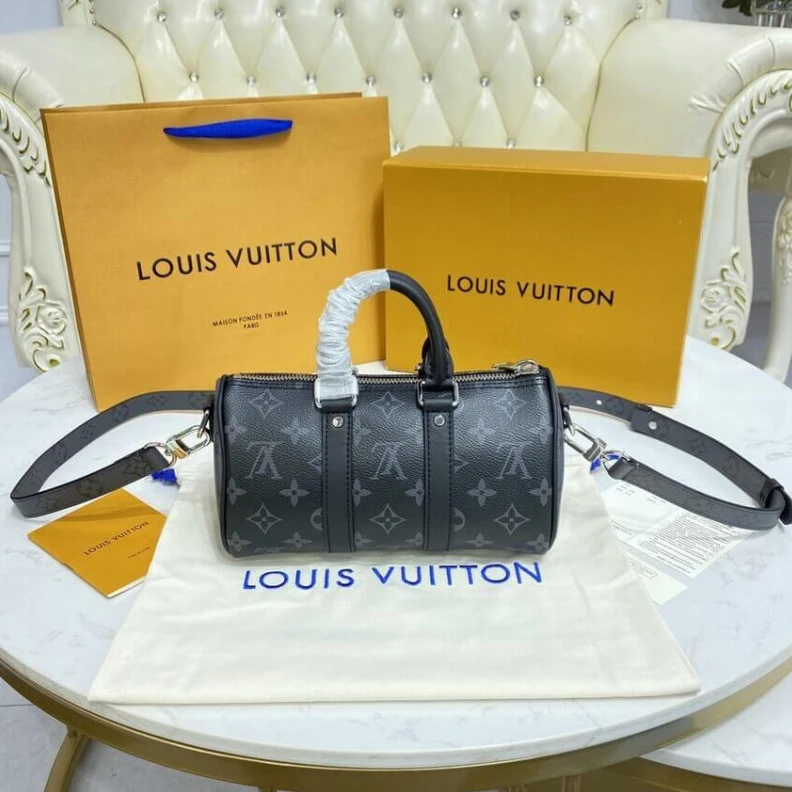 Replica bags Louis Vuitton Monogram Eclipse Keepall XS