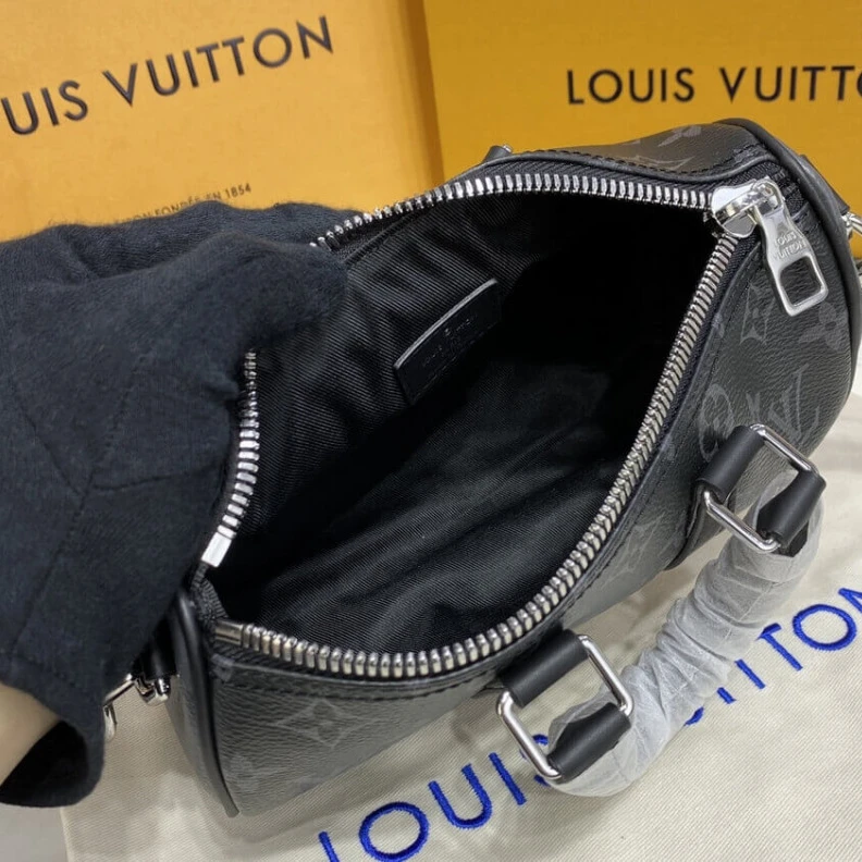 Replica bags Louis Vuitton Monogram Eclipse Keepall XS