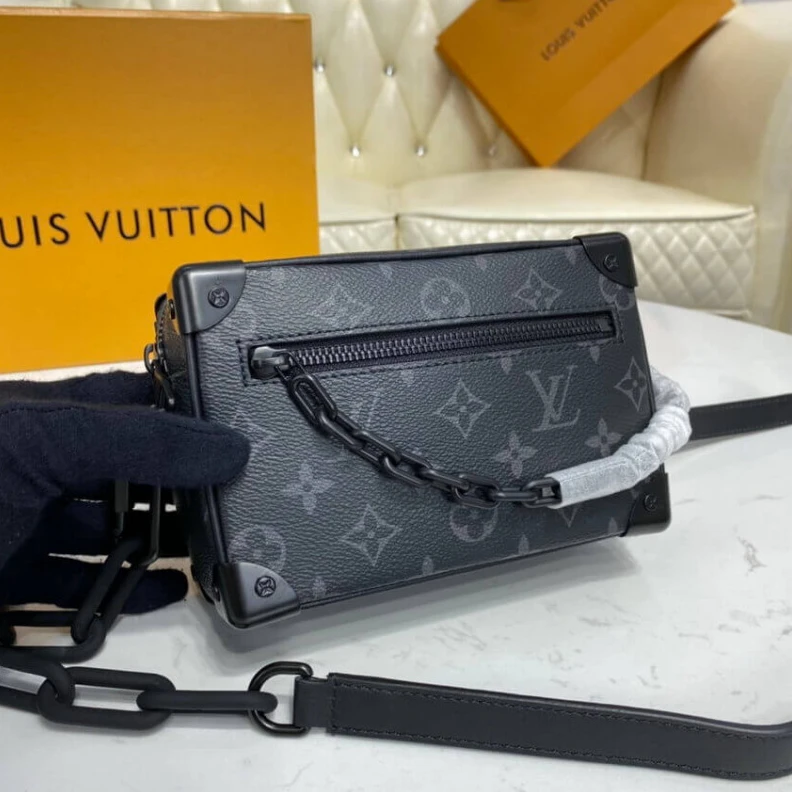 Louis vuitton locations Matteblac Louis Vuitton Monogram Eclipse Mini Soft Trunk