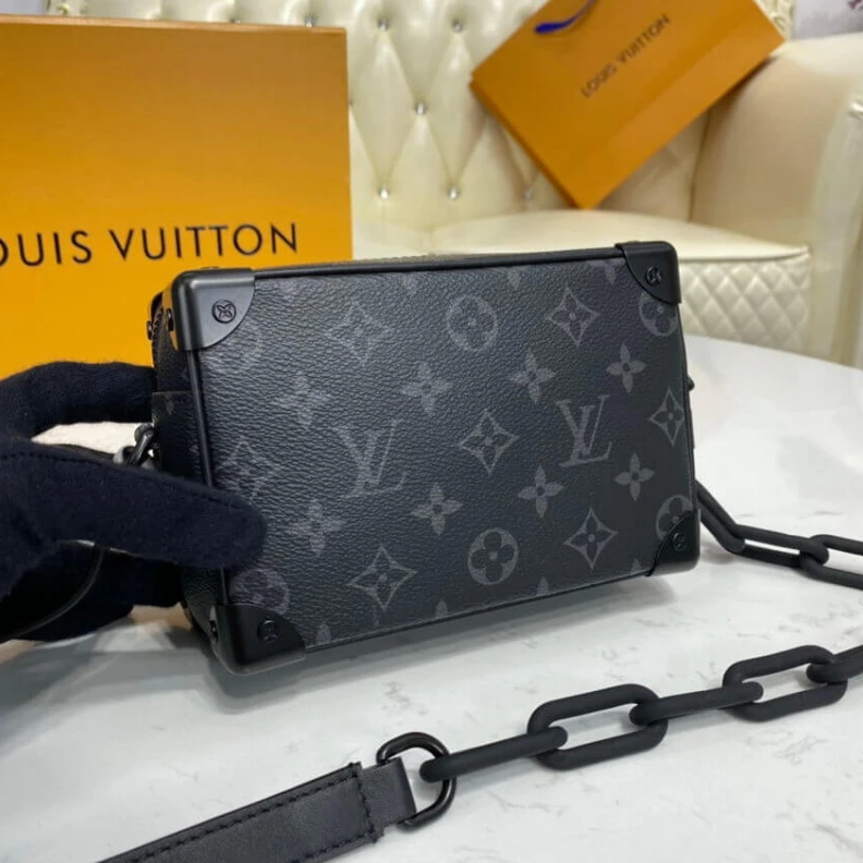 Louis vuitton locations Matteblac Louis Vuitton Monogram Eclipse Mini Soft Trunk