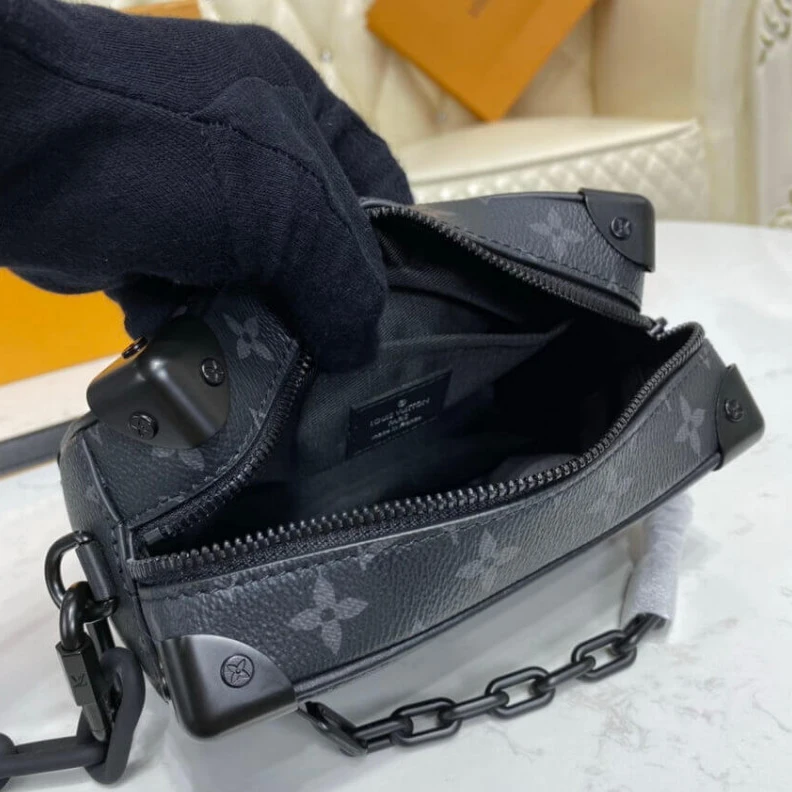 Louis vuitton locations Matteblac Louis Vuitton Monogram Eclipse Mini Soft Trunk