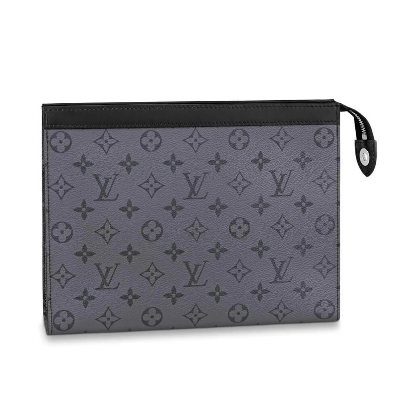 Flat insi Louis Vuitton Monogram Eclipse Pochette Voyage MM