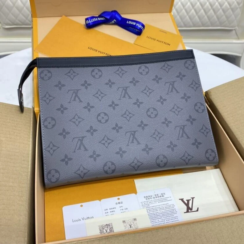 Replica bags Flat insi Louis Vuitton Monogram Eclipse Pochette Voyage MM