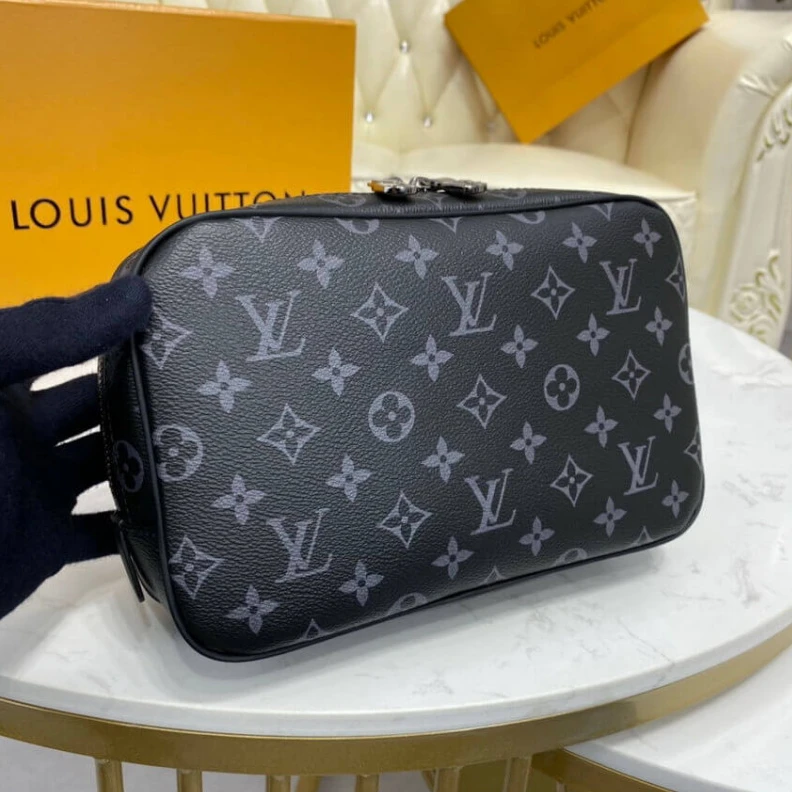 Replica bags Coated ca Louis Vuitton Monogram Eclipse Toilet Pouch GM