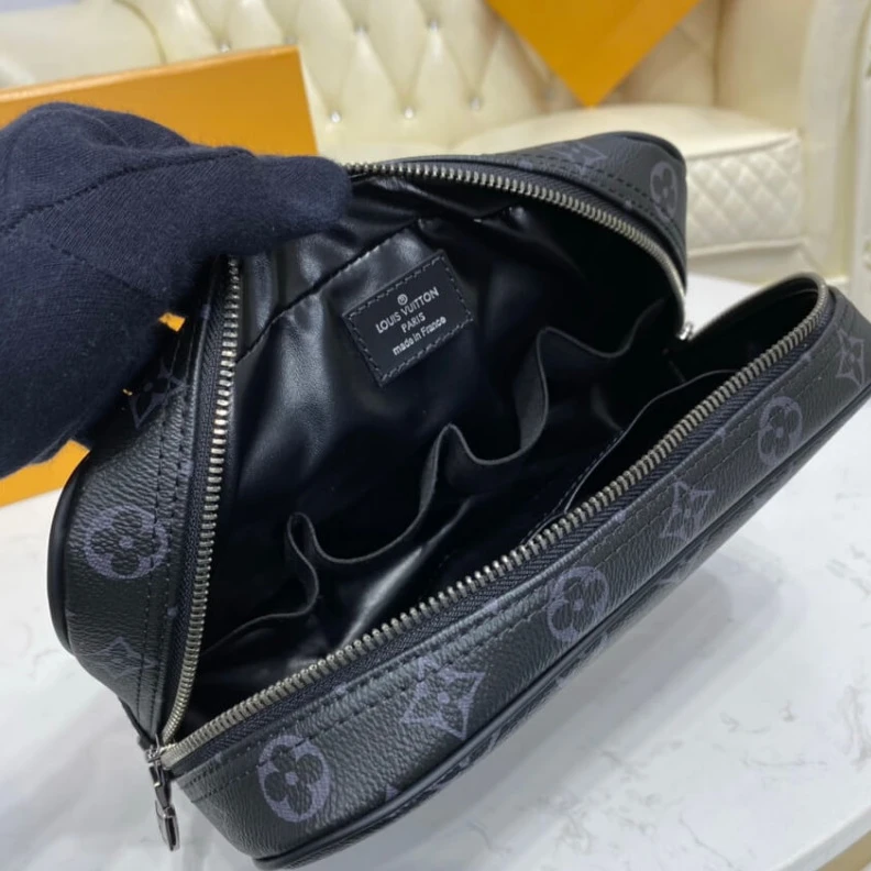 Replica bags Coated ca Louis Vuitton Monogram Eclipse Toilet Pouch GM