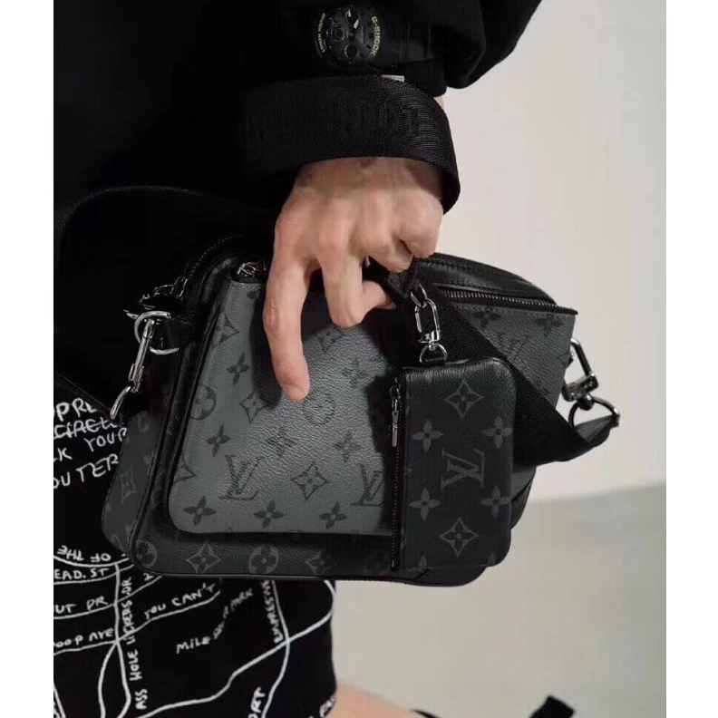 Top lv Monogram Louis Vuitton Monogram Eclipse Trio Messenger