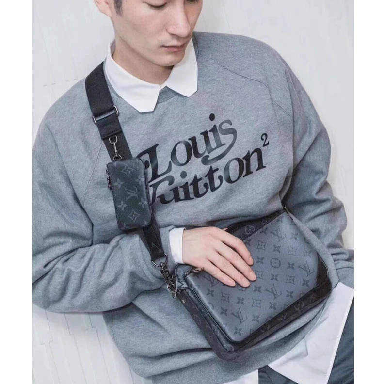 Top lv Monogram Louis Vuitton Monogram Eclipse Trio Messenger