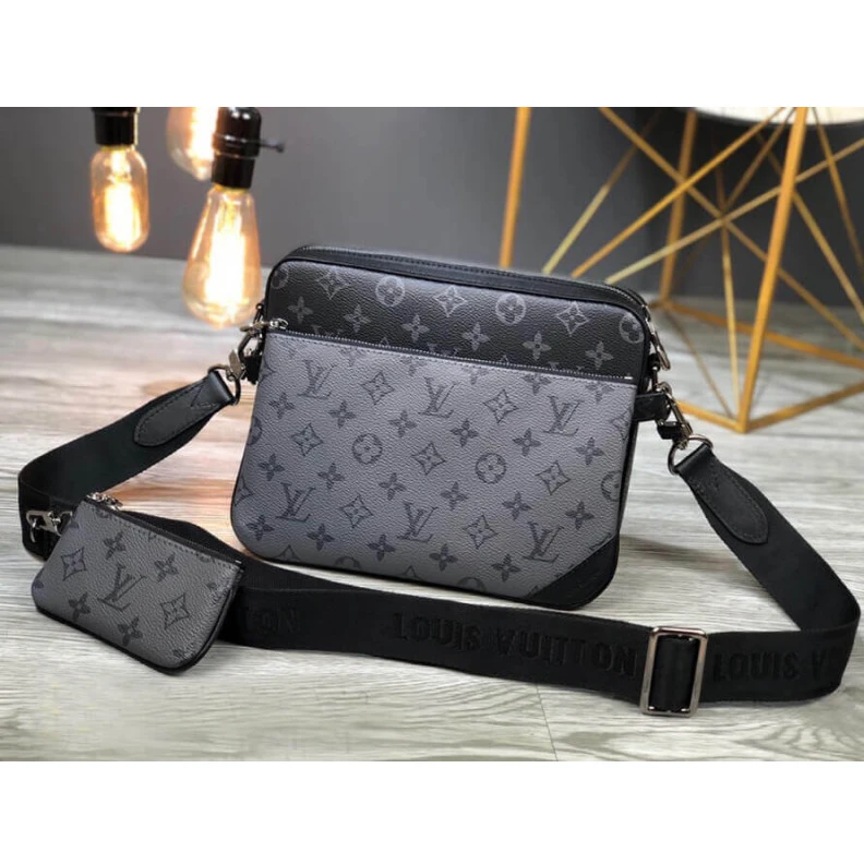 Top lv Monogram Louis Vuitton Monogram Eclipse Trio Messenger