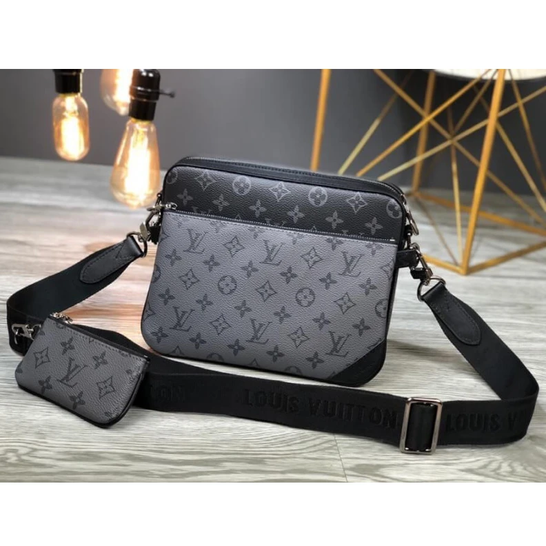 Top lv Monogram Louis Vuitton Monogram Eclipse Trio Messenger