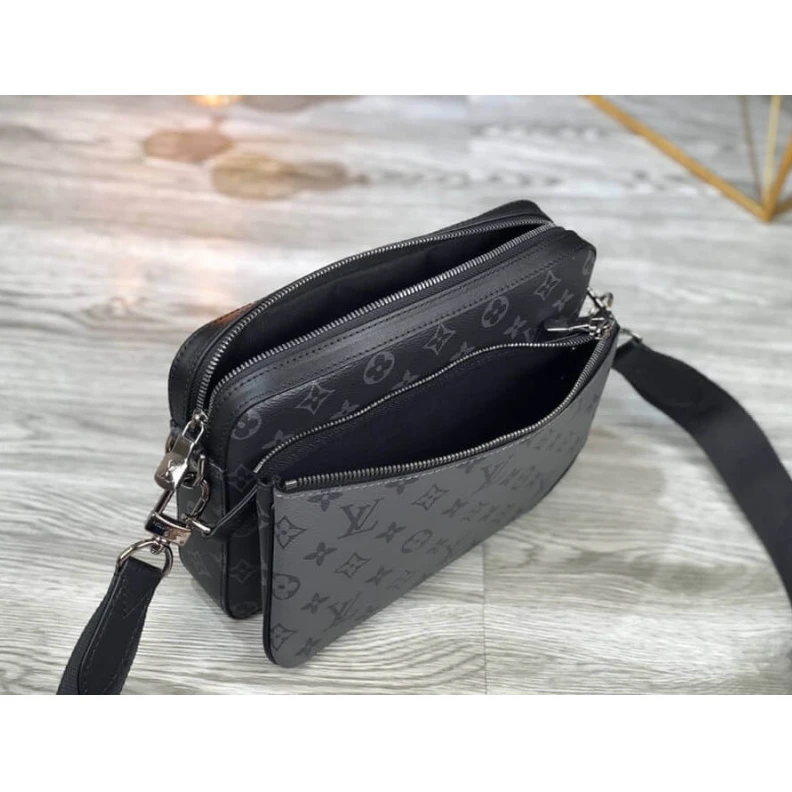 Top lv Monogram Louis Vuitton Monogram Eclipse Trio Messenger