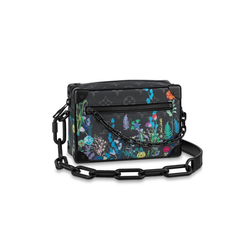 Inside fl Louis Vuitton Monogram Eclipse With Floral Print Mini Soft Trunk