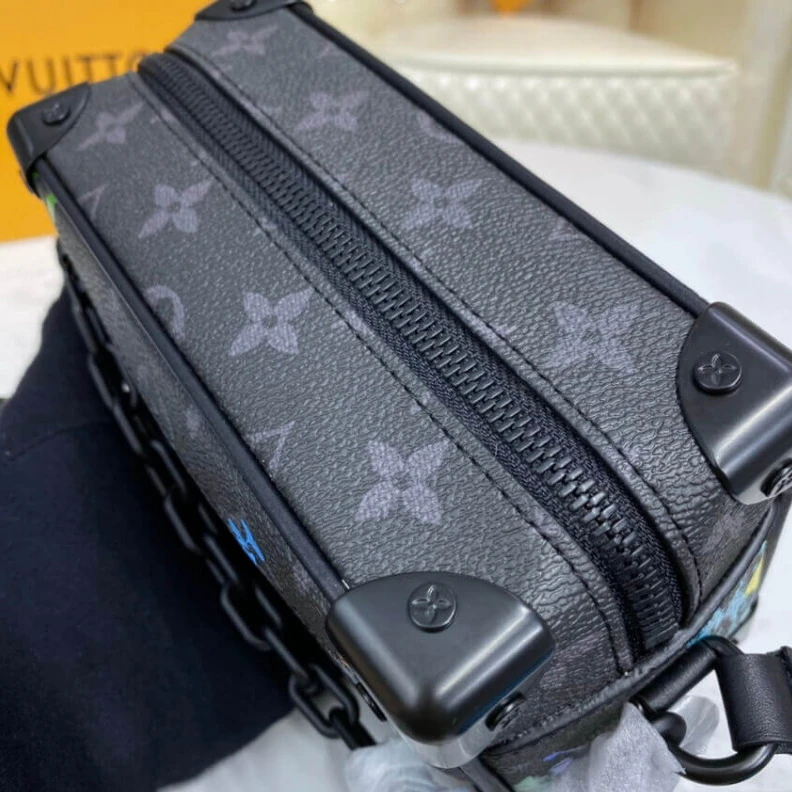 Replica bag Inside fl Louis Vuitton Monogram Eclipse With Floral Print Mini Soft Trunk