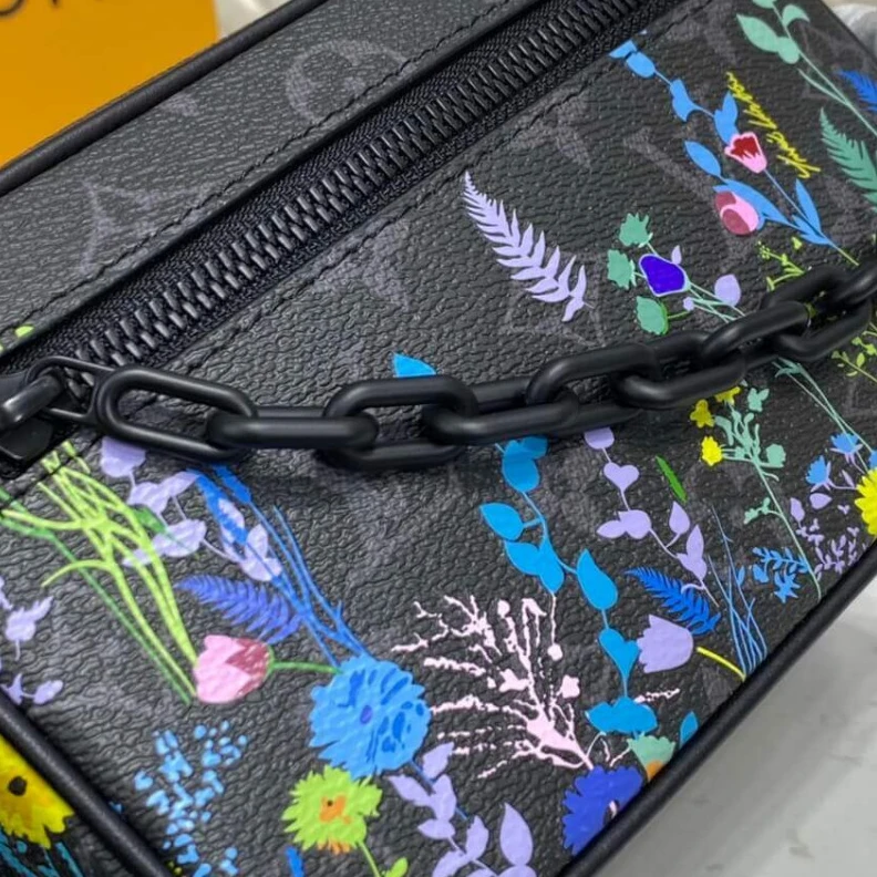 Replica bag Inside fl Louis Vuitton Monogram Eclipse With Floral Print Mini Soft Trunk