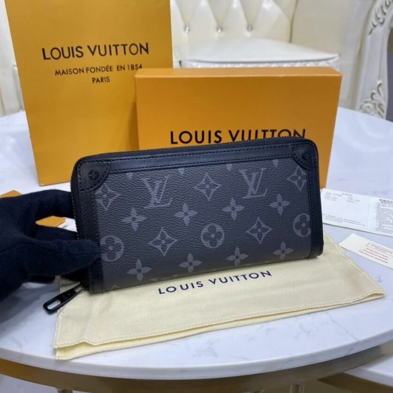 Louis vuitton locations 6 card sl Louis Vuitton Monogram Eclipse Zippy Wallet Trunk