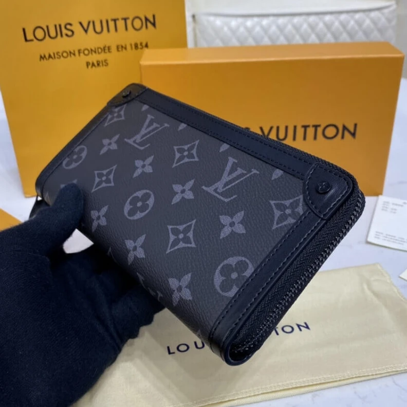 Louis vuitton locations 6 card sl Louis Vuitton Monogram Eclipse Zippy Wallet Trunk