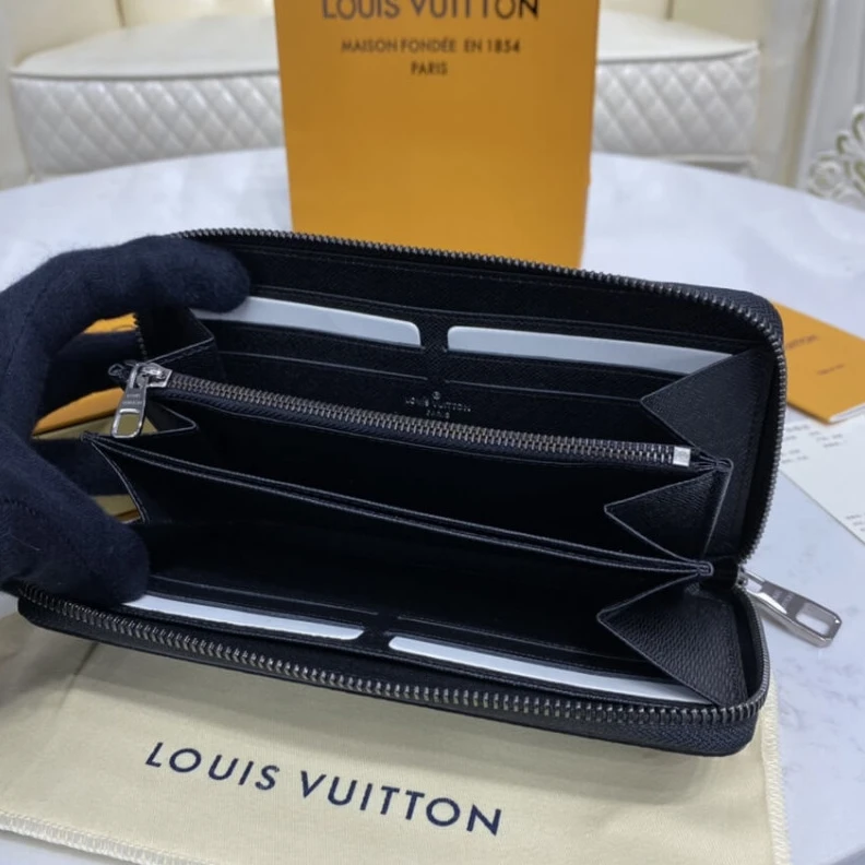 Replica bags lv 3 large g Louis Vuitton Monogram Eclipse Zippy Wallet