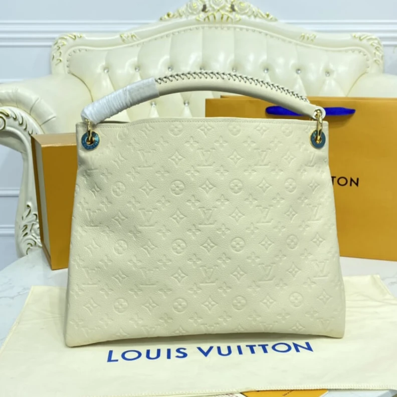 Louis vuitton locations Goldcolor LV Monogram Empreinte Artsy MM Beige