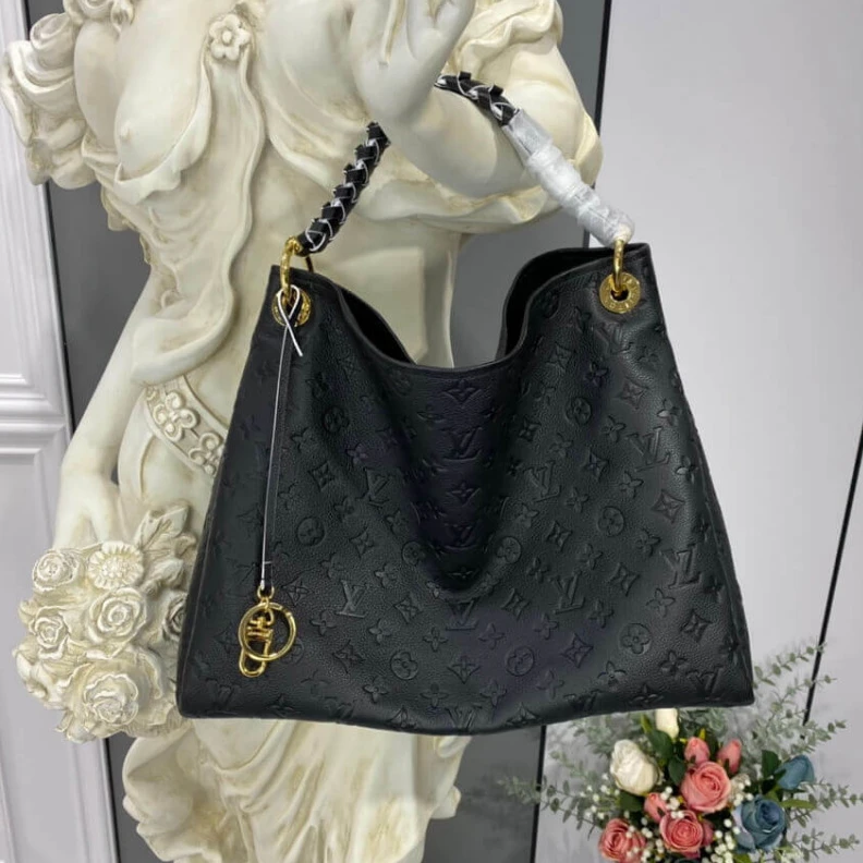 Replica bags lv Fashioned Louis Vuitton Monogram Empreinte Artsy MM Black
