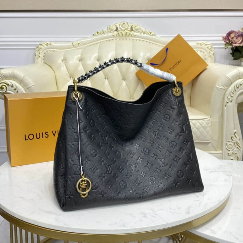 Replica bags lv Fashioned Louis Vuitton Monogram Empreinte Artsy MM Black