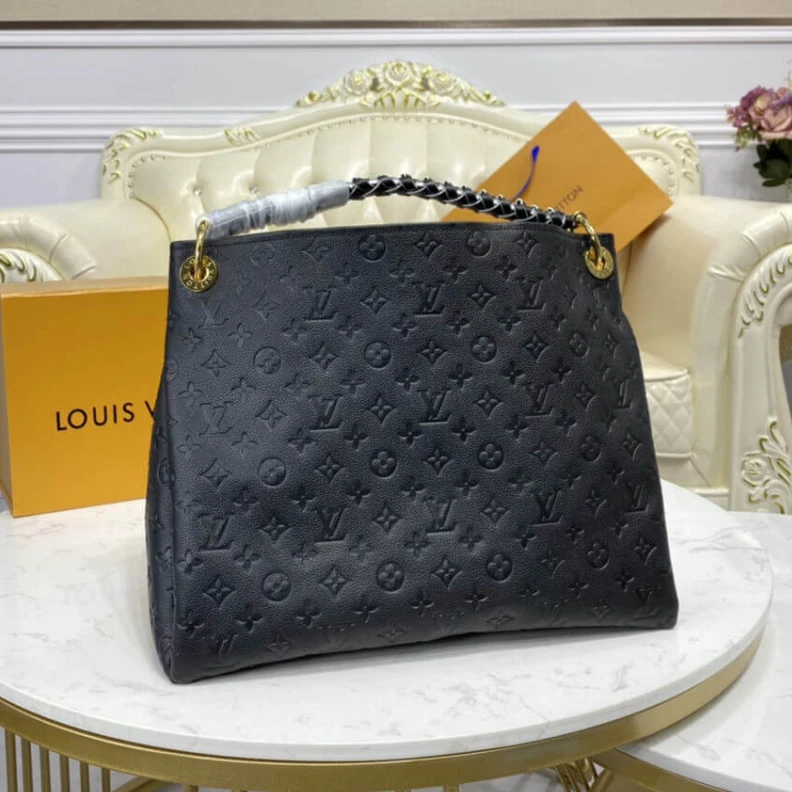 Replica bags lv Fashioned Louis Vuitton Monogram Empreinte Artsy MM Black