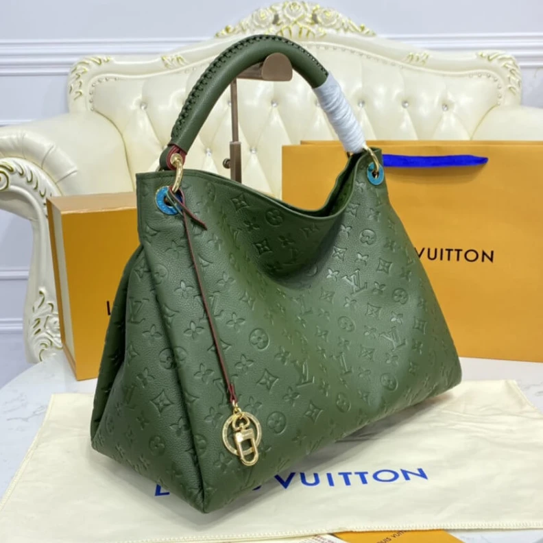 Lv belts replica Handle:Si LV Monogram Empreinte Artsy MM Green