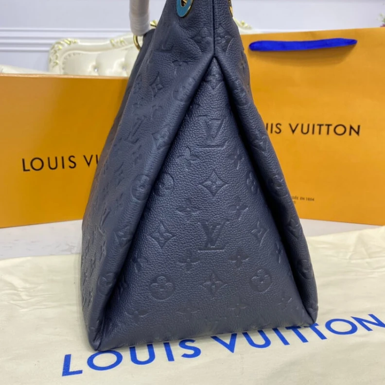 Replica bags lv 4 protect Louis Vuitton Monogram Empreinte Artsy MM Navy Blue