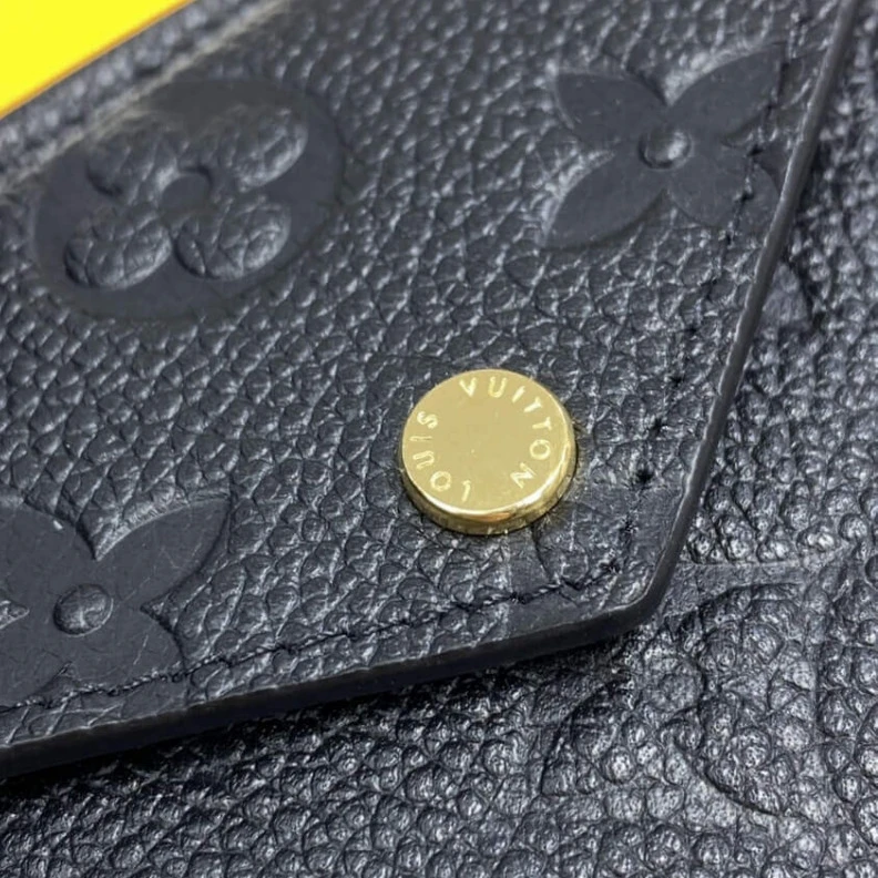 Mythick.ru Chain wit Louis Vuitton Monogram Empreinte Card Holder Recto Verso Black