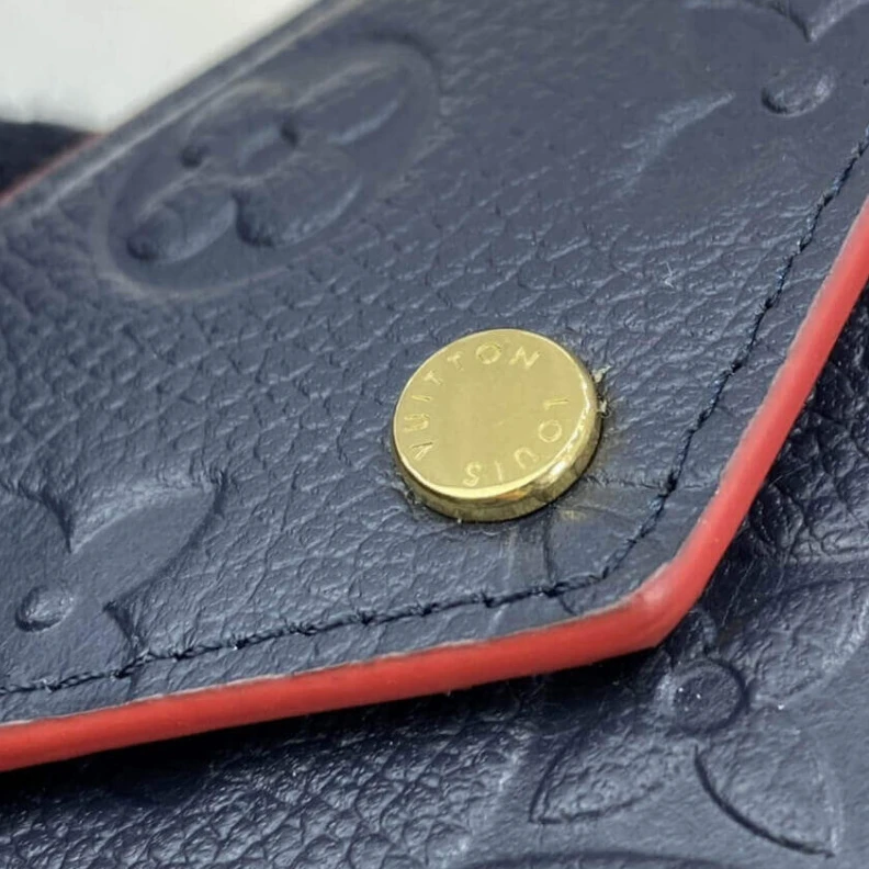 Mythick.ru 3 card sl Louis Vuitton Monogram Empreinte Card Holder Recto Verso Blue