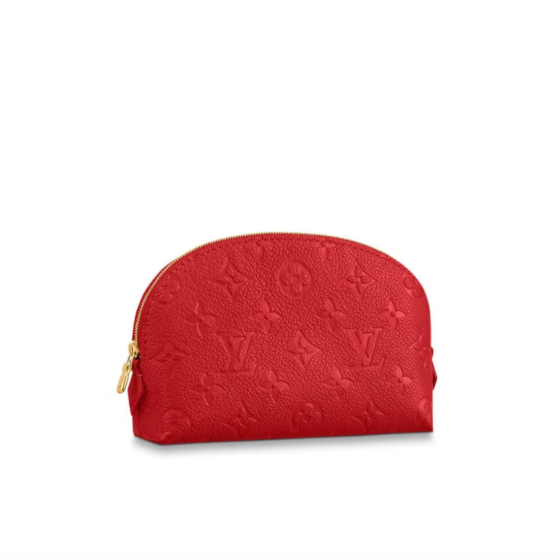 Louis Vuitton Monogram Empreinte Cosmetic Pouch PM Red